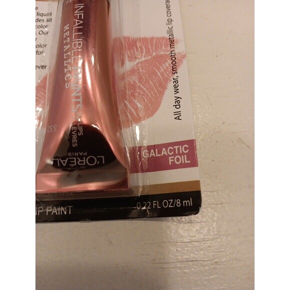 L'Oreal Paris Infallible Paints Metallic Lip Paint Galactic Foil - Picture 2 of 9